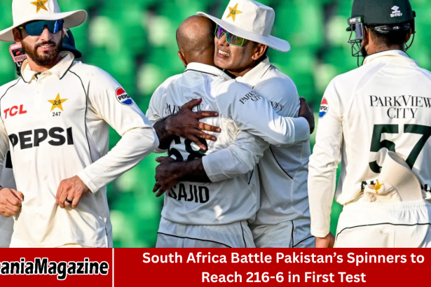 South Africa Battle Pakistan’s Spinners to Reach 216-6 in First Test