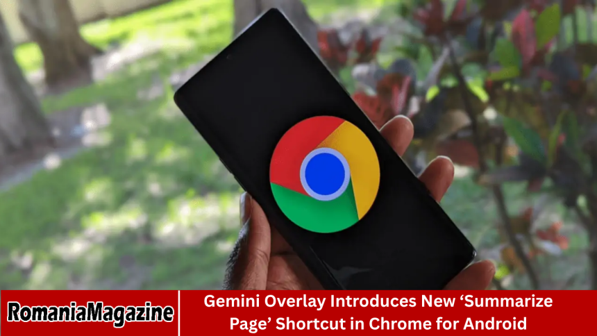 Gemini Overlay Introduces New ‘Summarize Page’ Shortcut in Chrome for Android