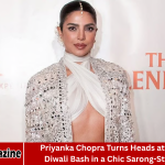 Priyanka Chopra Turns Heads at New York Diwali Bash in a Chic Sarong-Style Choli