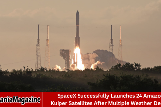 SpaceX Successfully Launches 24 Amazon Kuiper Satellites After Multiple Weather Delays