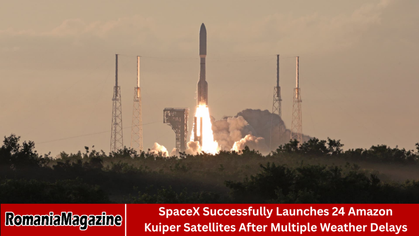 SpaceX Successfully Launches 24 Amazon Kuiper Satellites After Multiple Weather Delays