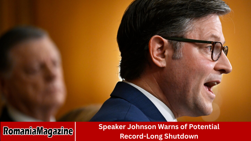 Speaker Johnson Warns of Potential Record-Long Shutdown
