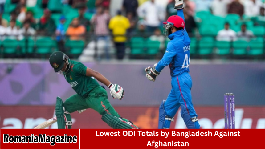 Lowest ODI Totals by Bangladesh Against Afghanistan